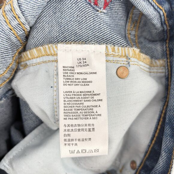 BDG Urban Outfitters High Rise Bootcut Distressed Jeans Women’s Size 24 - Picture 12 of 13